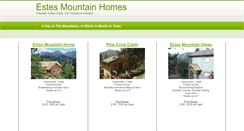 Desktop Screenshot of estesmountainhomes.com